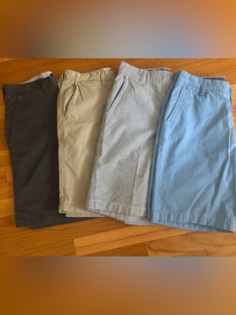 Lot of 4 Mens Shorts - Nautica, Izod, George 30” Waist 10” inseam